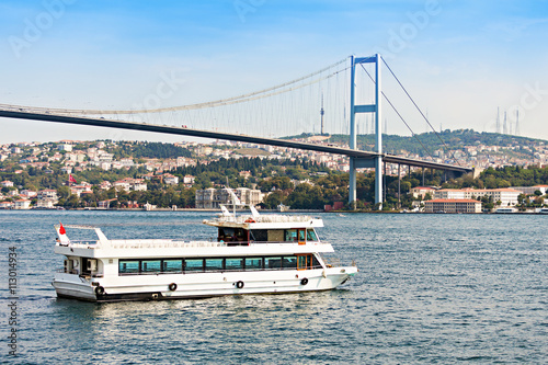 Print op canvas The Bosphorus Bridge