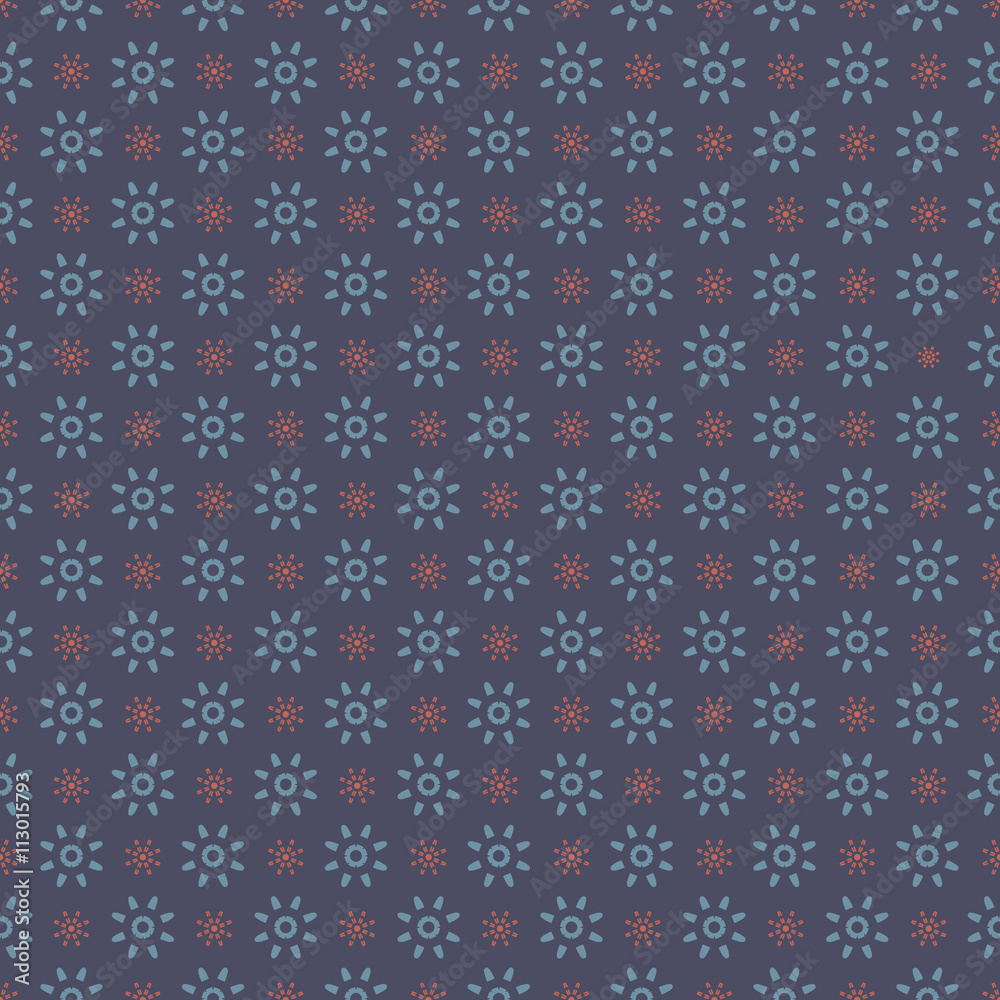 Blue Graphic Seamless Pattern On Blue Background Vector Illustration. Blue Graphic Seamless Pattern On Blue Background Vector Illustration.