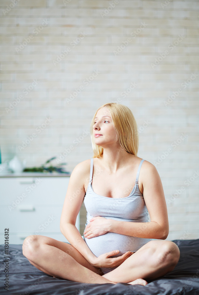 Naklejka premium Woman at home