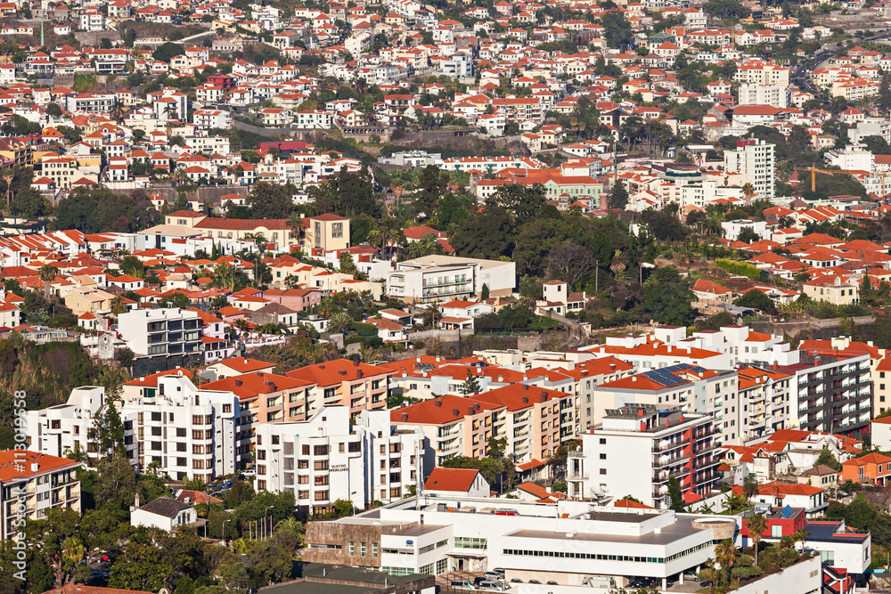 Funchal aerial view