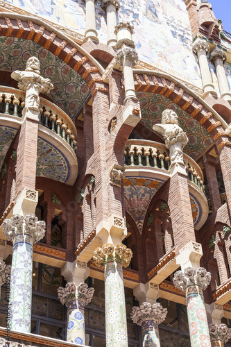 Details of Palau de la Musica Catalana, outdoor, Barcelona ,Spain