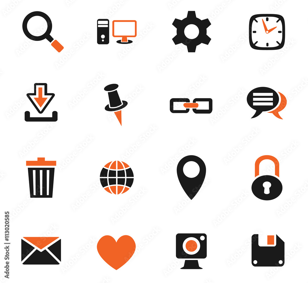 Fototapeta premium blog icon set