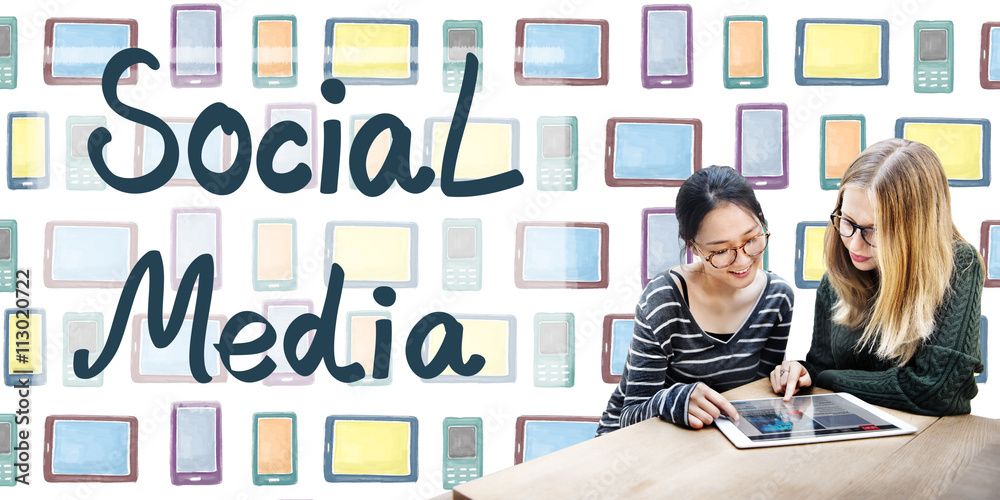 Social Media Globalization Connection Communication Concept Social Media Globalization Connection Communication Concept