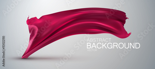 Pink silk fabric