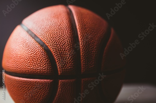 Close up of basketball