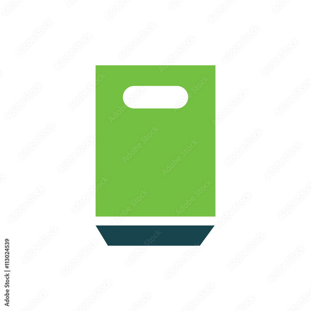 paper bag icon green