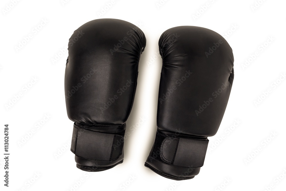 Naklejka premium Boxing gloves on white background