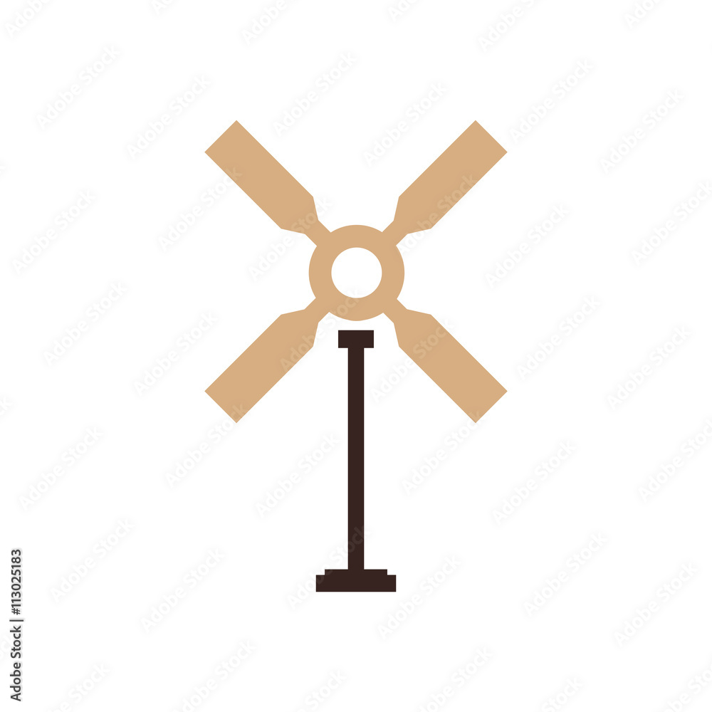 wind turbine icon brown color wind turbine icon brown color