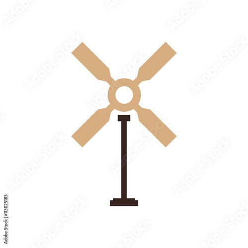 wind turbine icon brown color