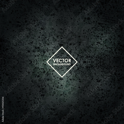 Dark rough gloomy background. Vector abstract grunge design text