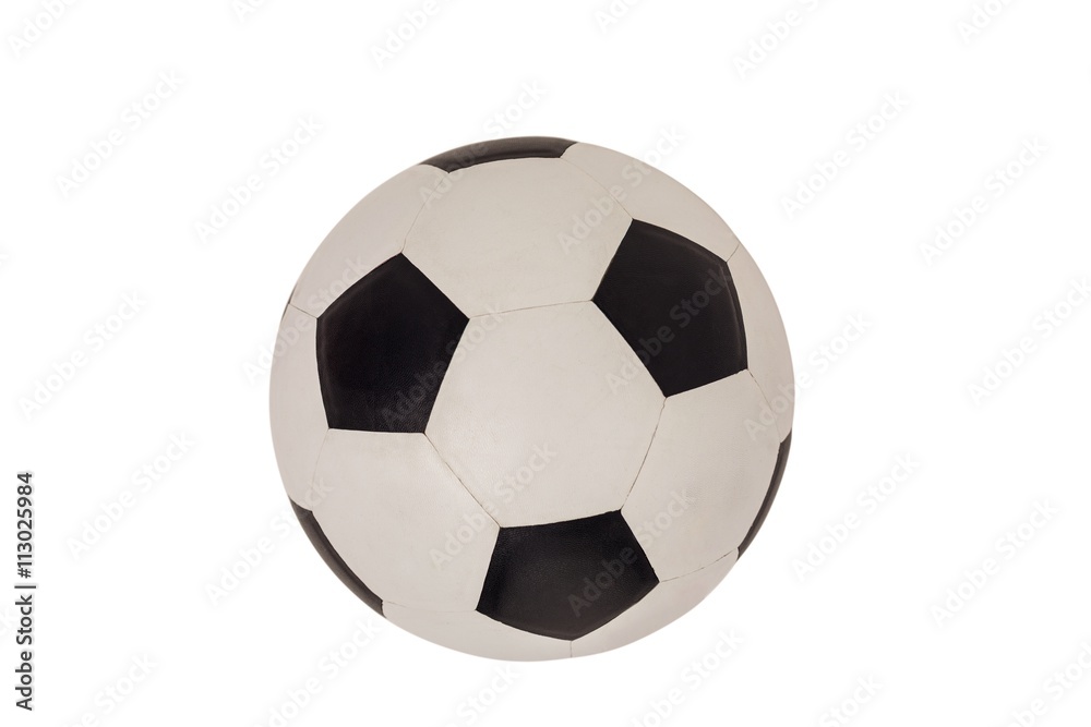Close-up of football on white background Close-up of football on white background