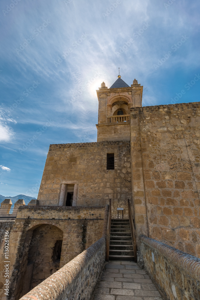 Alcazaba de Antequera, en Málaga, españa