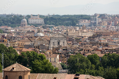 view of Rome from Janiculum Hill, Italy