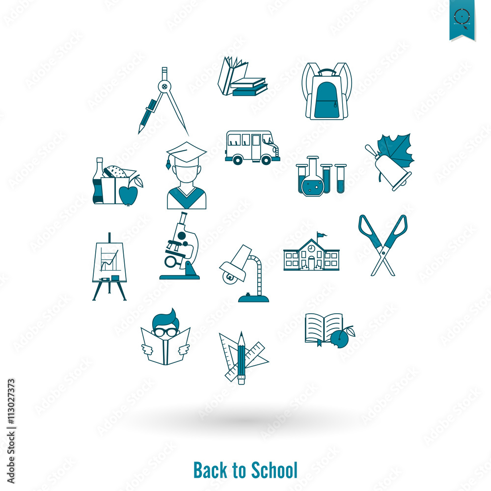 School and Education Icons School and Education Icons