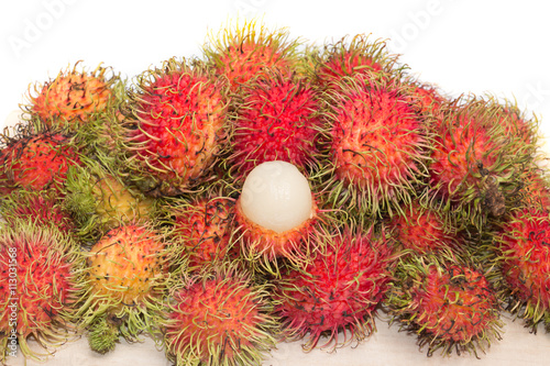 rambutan sweet delicious of fresh Thai rambutans.