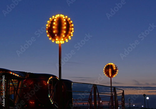 Sura river embankment evening photo