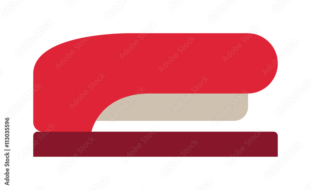 Office stapler vector isolated Office stapler vector isolated