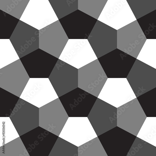 Modern decorative hexagons. Repeating geometric tiles. Vector seamless background.