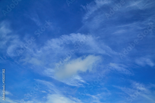 blue sky with cloud