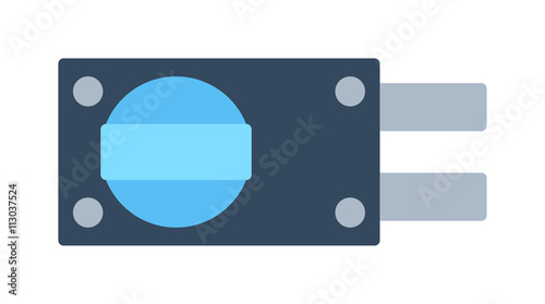 Lock icon isolated on white