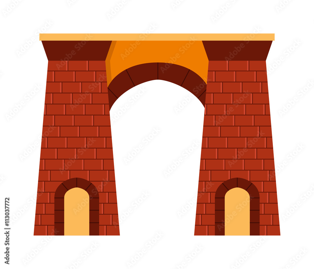Arch vector isolated on white Arch vector isolated on white
