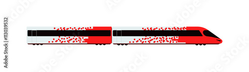 Underground train vector illustration.