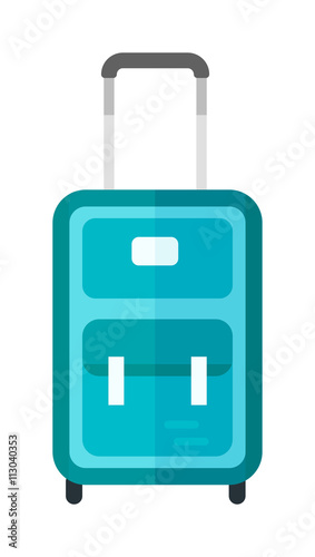 Travel suitcase vector illustration.