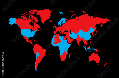 world map infographic