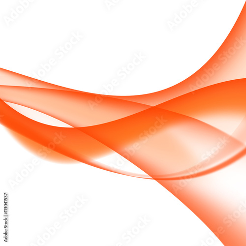 Orange abstract wave