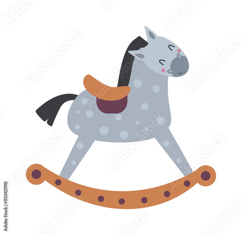 Toy horse vector illustration.