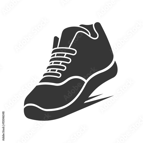 Running Shoe Icon. Vector