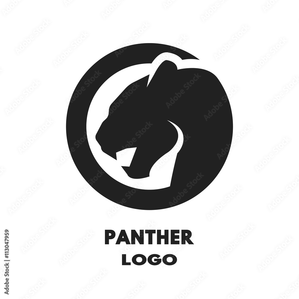 Silhouette of the panther logo. Silhouette of the panther logo.