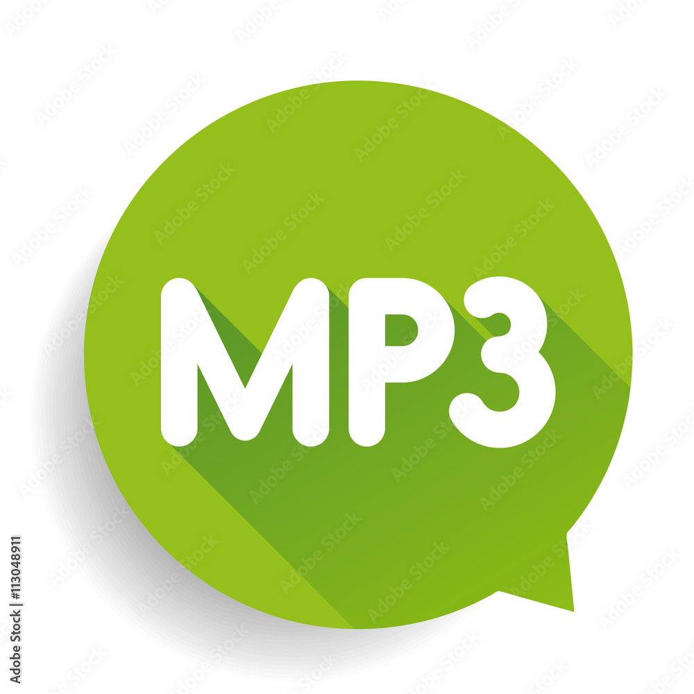 MP3 button vector