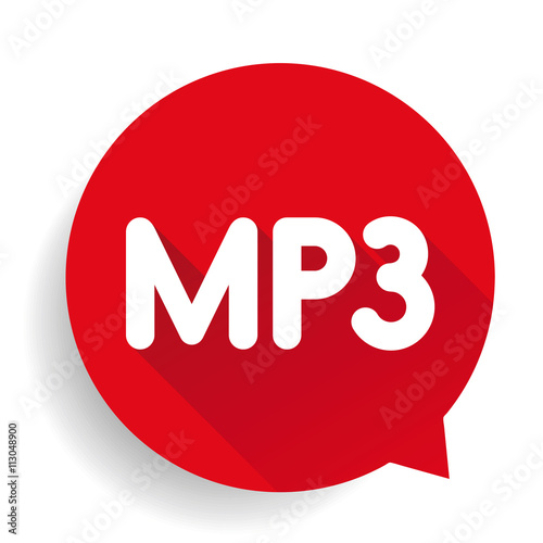 MP3 button vector
