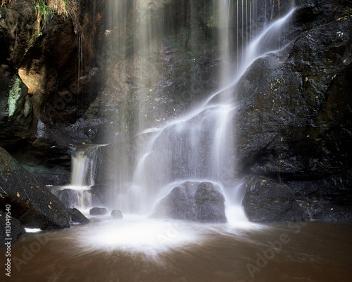 Roughting Lynn waterfall, near Wooler, Northumberland (Northumbria) photo