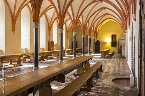 Refectory of the castle in Malbork, Poland