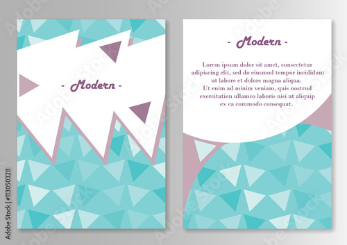 Vector broshure pages template.