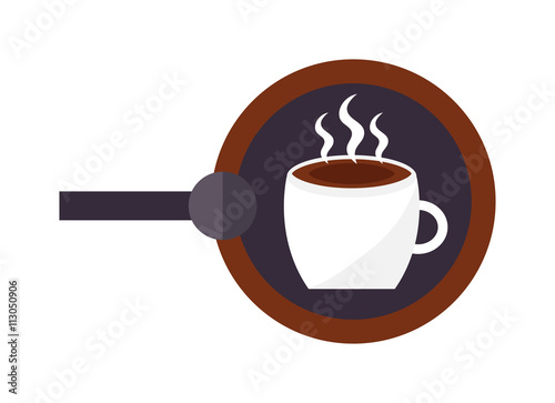 Coffee sign vector illustration.