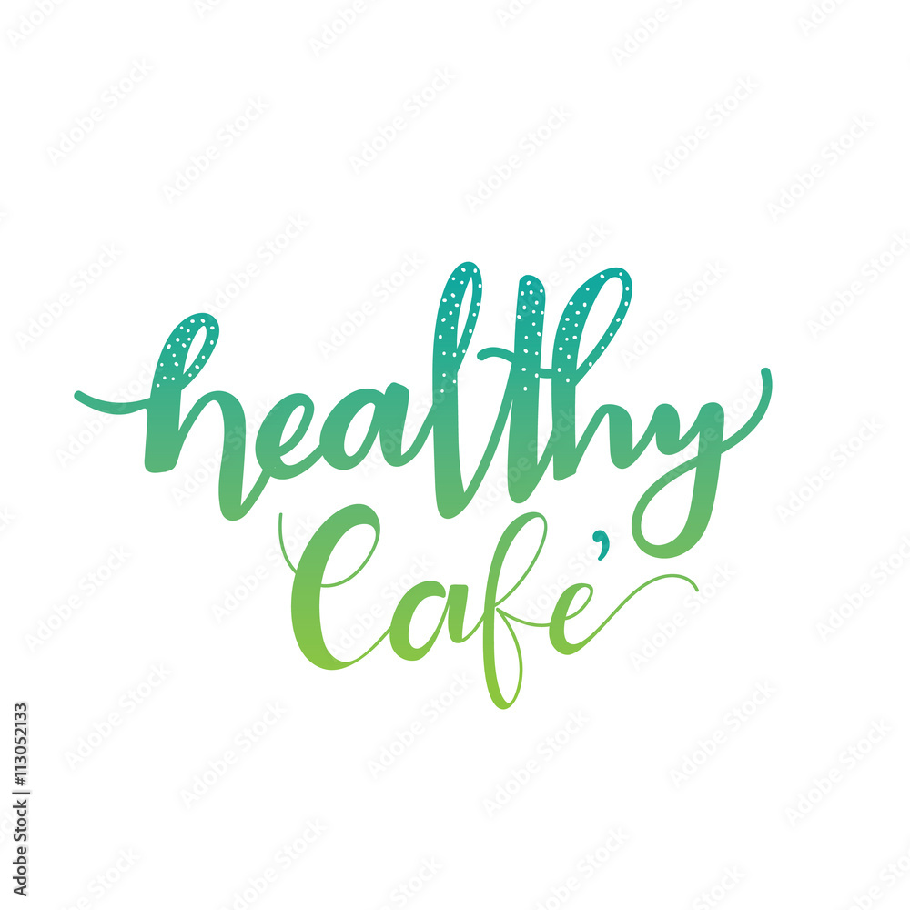 Organic shop logo,fresh food logo,green logo design with hand draw font.