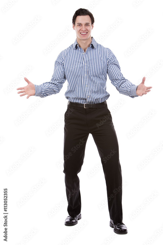 successful businessman on white successful businessman on white