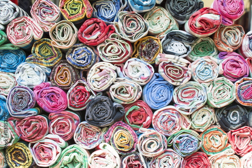 colorful the fabric background