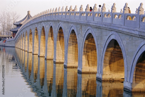 Seventeen Arch Bridge, Kumming Lake, Summer Palace, Beijing, China photo