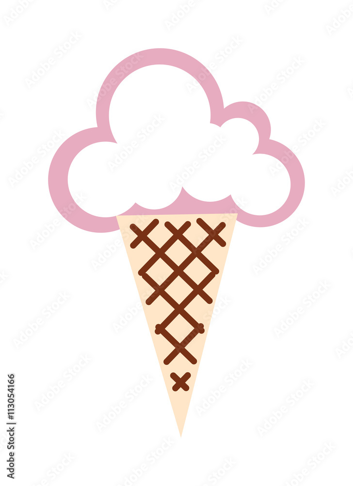 Icecream icon vector illustration. Icecream icon vector illustration.