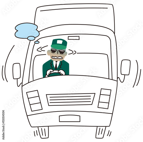 寝不足の運転手