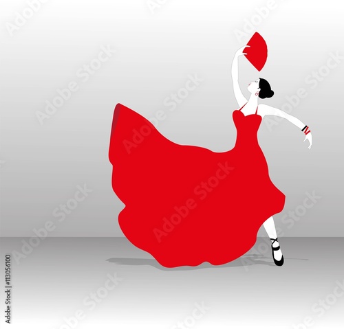 Flamenco dancer silhouette