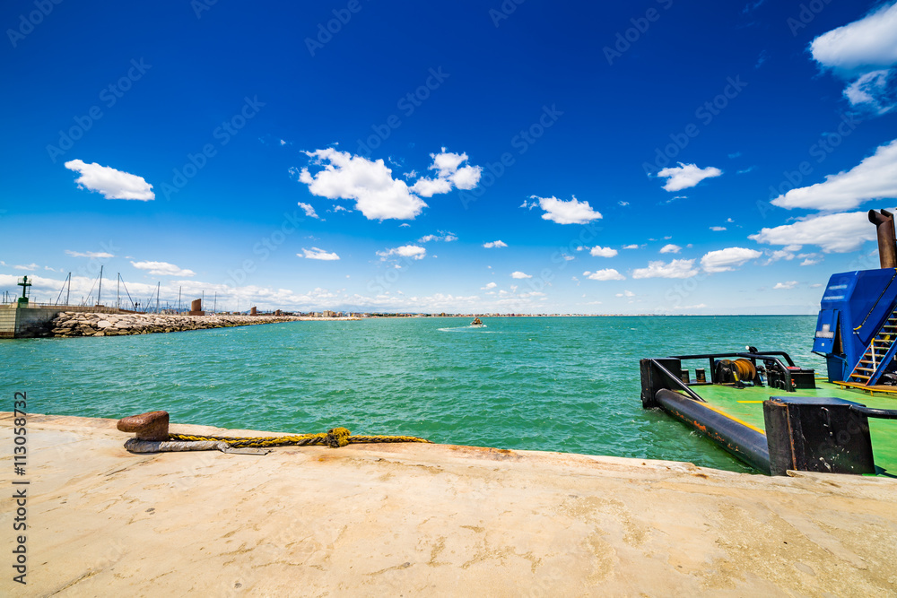 Fototapeta premium breakwater in the Adriatic Sea