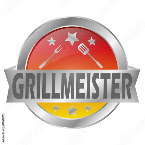 Grillmeister Silber Button