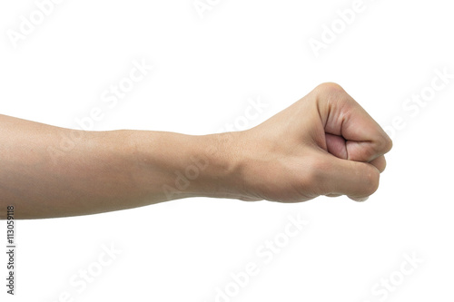 Isolated fist hand