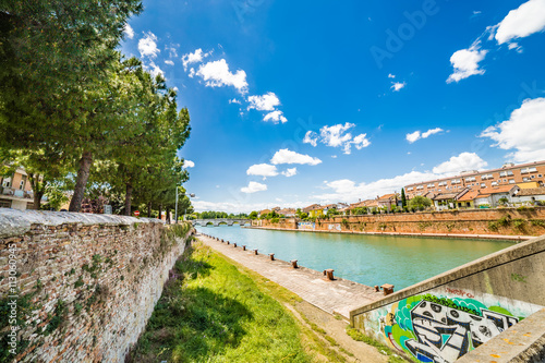  bridge and canal port in Rimini