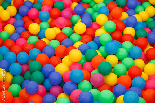 box filled with small colored balls